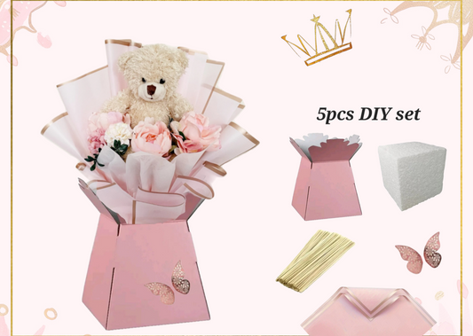 Make your own chocolate bouquet DIY KIT pink