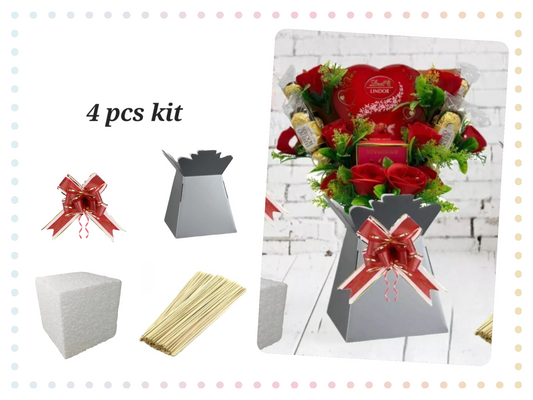 DIY kit make your own chocolate bouquet red